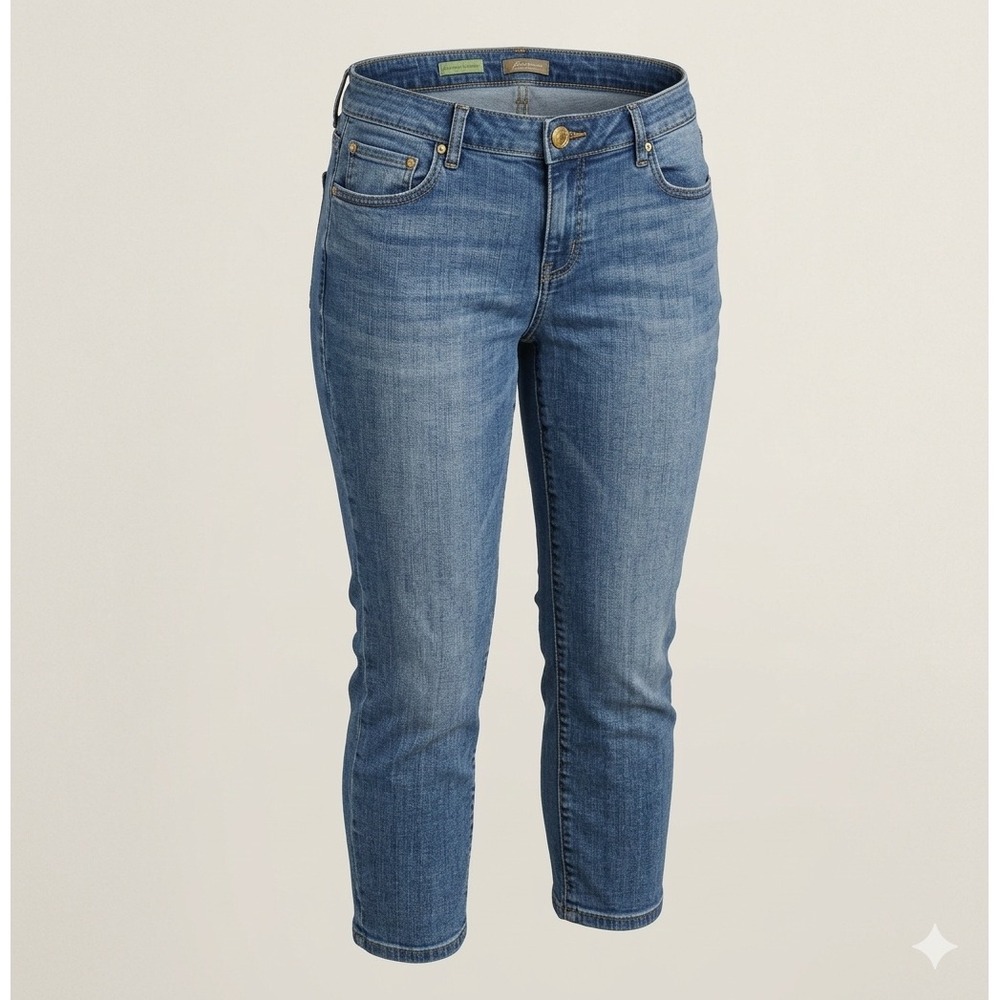 Kut From Kloth SP267MA1 Women's Ankle Straight Leg Blue Jeans Pants. Size 10
